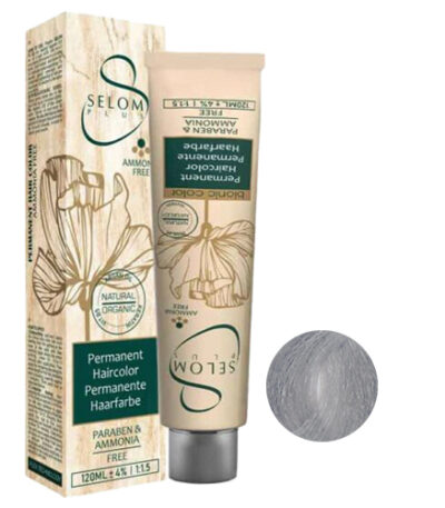 رنگ مو بدون آمونیاک سلوم شماره 1-10 حجم 120 میل رنگ بلوند دودی پلاتینه