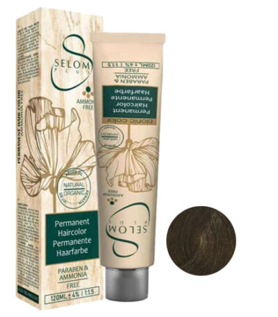 رنگ مو بدون آمونیاک سلوم شماره 8-4 حجم 120 میل رنگ قهوه‌ای زیتونی متوسط