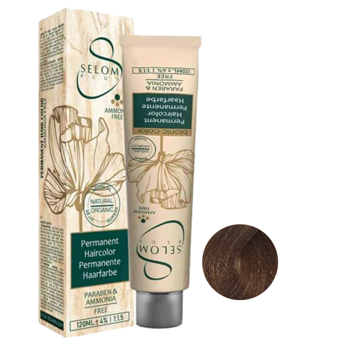 رنگ مو بدون آمونیاک سلوم شماره 003-6 حجم 120 میل رنگ بلوند طبیعی گرم تیره