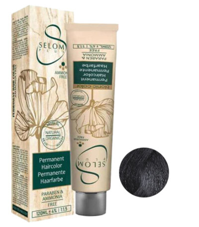رنگ مو بدون آمونیاک سلوم شماره 1-6 حجم 120 میل رنگ بلوند دودی تیره