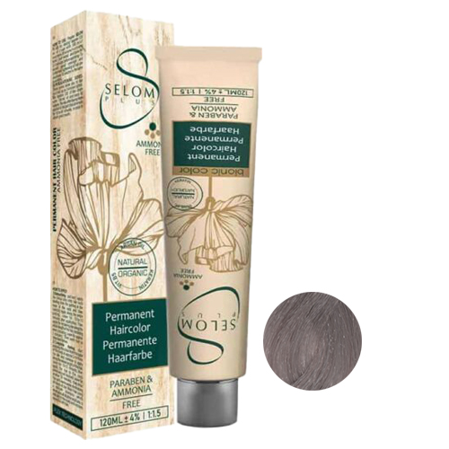 رنگ مو بدون آمونیاک سلوم شماره 01-8 حجم 120 میل رنگ بلوند خاکستری روشن