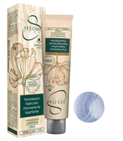 رنگ مو بدون آمونیاک سلوم شماره S1 حجم 120 میل رنگ نقرآبی