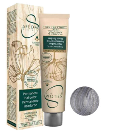 رنگ مو بدون آمونیاک سلوم شماره S2 حجم 120 میل رنگ سربی